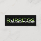 カスタマイズ可能なシェフ付きブリトス ロイヤリティカード (正面)