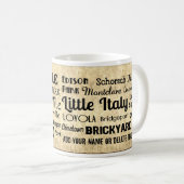 カスタマイズ可能なシカゴの近隣の地下鉄の印 コーヒーマグカップ (正面右)