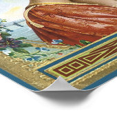 カスタマイズ可能なシガーラベル2 ポスター (角)