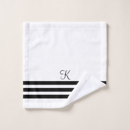 カスタマイズ可能なシックな白黒ホテルエステティック バスタオルセット