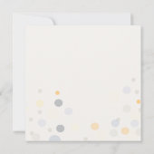 カスタマイズ可能なシャンパンバブル結婚式招待状 招待状 (裏面)