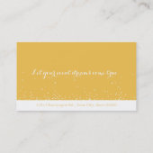 カスタマイズ可能なシャンペンのイベントの名刺- 名刺 (裏面)