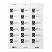 カスタマイズ可能なシュナウザー住所 シール (フルシート)