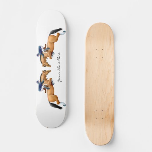 カスタマイズ可能なショーのジャンパーの馬のスケートボード スケートボード (正面)