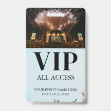 カスタマイズ可能なシンプルなイベント用VIPバッジ