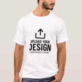 カスタマイズ可能なシンプルな空白のオリジナルデザイン Tシャツ (正面)