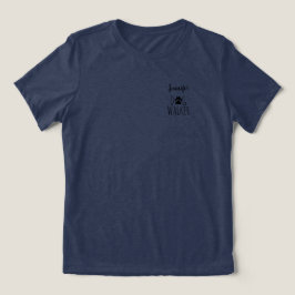 カスタマイズ可能なシンプルな「ドッグウォーカー」デザイン トライブレンドＴシャツ