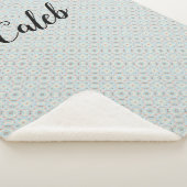 カスタマイズ可能なシーシェルパターンの子供 シェルパブランケット (3/4)