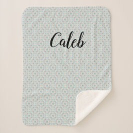 カスタマイズ可能なシーシェルパターンの子供 シェルパブランケット