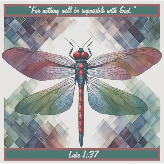 カスタマイズ可能なジオドラゴンフライ シール (正面)