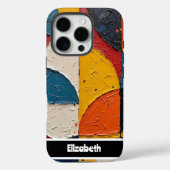 カスタマイズ可能なジオメトリック抽象芸術電話カバー Case-Mate iPhoneケース (裏面)