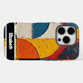 カスタマイズ可能なジオメトリック抽象芸術電話カバー Case-Mate iPhoneケース (裏面 (横))