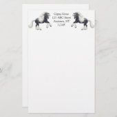 カスタマイズ可能なジプシーのVannerの馬の文房具 便箋 (正面/裏面)