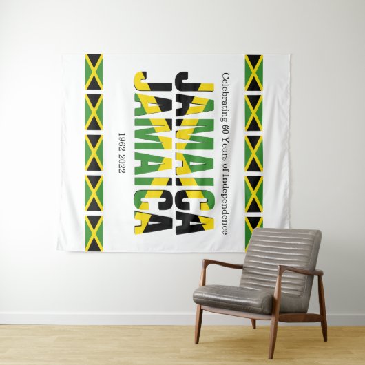 カスタマイズ可能なジャマイカジャマイカ タペストリー (インサイチュ(横))
