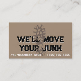 カスタマイズ可能なジャンク運搬ごみ取り 名刺