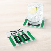 カスタマイズ可能なジャージーコースター、サッカーサッカー ガラスコースター (アングル)