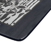 カスタマイズ可能なジャージー牛ガラス カッティングボード (角)