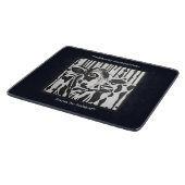 カスタマイズ可能なジャージー牛ガラス カッティングボード (角)