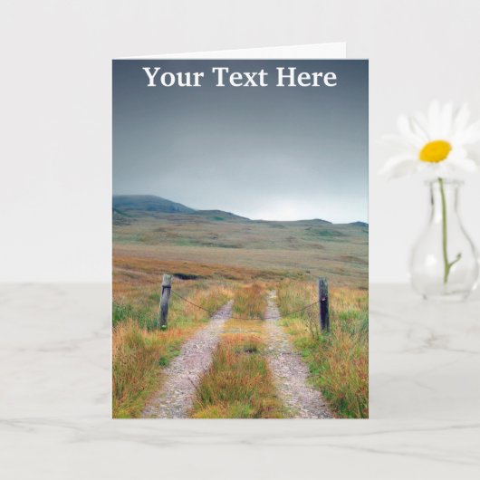 カスタマイズ可能なジュラ島、スコットランドカード カード (小さな植物)