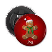 カスタマイズ可能なジンジャーブレッドマン 栓抜き (正面)