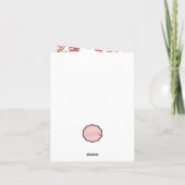 カスタマイズ可能なジンジャーブレッド - メリークリスマスカード カード (裏面)