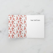 カスタマイズ可能なジンジャーブレッド - メリークリスマスカード カード (内部)