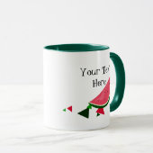 カスタマイズ可能なスイカのマグ マグカップ (正面右)