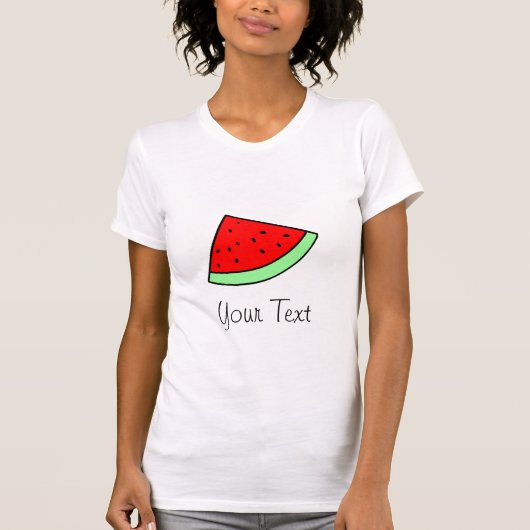カスタマイズ可能なスイカのワイシャツ Tシャツ (正面)