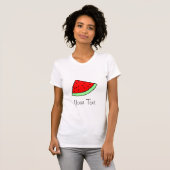 カスタマイズ可能なスイカのワイシャツ Tシャツ (正面フル)