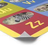 カスタマイズ可能なスウェーデン語アルファベットポスター ポスター (角)