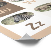 カスタマイズ可能なスウェーデン語アルファベットポスター ポスター (角)