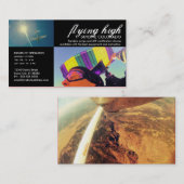 カスタマイズ可能なスカイダイビング名刺 名刺 (正面/裏面)