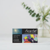 カスタマイズ可能なスカイダイビング名刺 名刺 (スタンド正面)