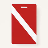 カスタマイズ可能なスキューバダイバー バッジ (裏面)