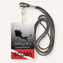 カスタマイズ可能なスキューバダイバー バッジ