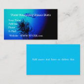 カスタマイズ可能なスキューバダイビング 名刺 (正面/裏面)