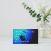 カスタマイズ可能なスキューバダイビング 名刺 (スタンド正面)