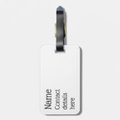 カスタマイズ可能なスキー用荷物タグ ラゲッジタグ (裏面縦)