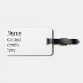 カスタマイズ可能なスキー用荷物タグ ラゲッジタグ (裏面横)