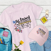 カスタマイズ可能なスクールカウンセラーの楽しい名言 Tシャツ