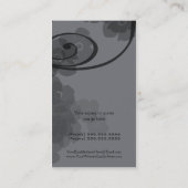 カスタマイズ可能なスタイリッシュ芸術家の名刺を構成します 名刺 (裏面)