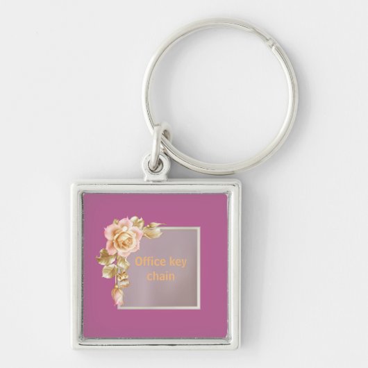 「カスタマイズ可能なスタイルを活用 キーホルダー (正面)