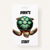 カスタマイズ可能なスタッフバッジ バッジ (正面)