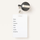 カスタマイズ可能なスタッフバッジ バッジ (裏面リトラクタブル付き)