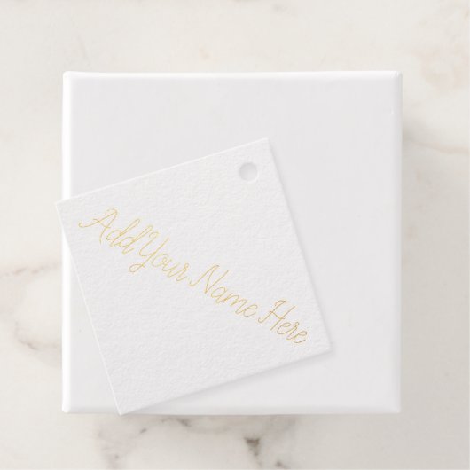 カスタマイズ可能なスタンプをここに名前を追加 フェイバータグ (箱)