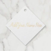 カスタマイズ可能なスタンプをここに名前を追加 フェイバータグ (正面)