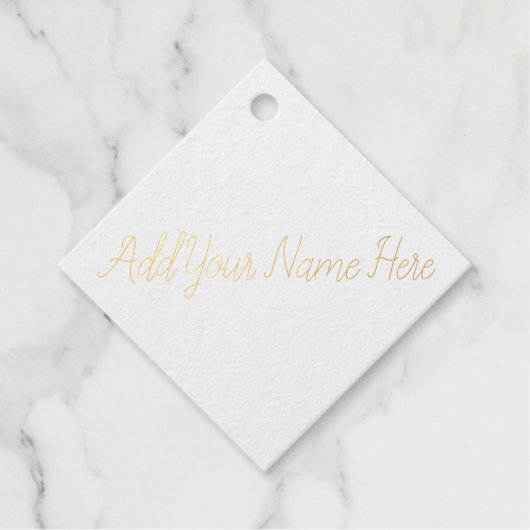 カスタマイズ可能なスタンプをここに名前を追加 フェイバータグ (正面)