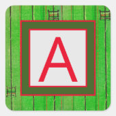 カスタマイズ可能なステッカーモノグラム封筒用シール スクエアシール (正面)