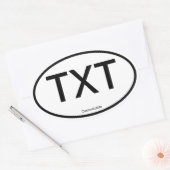 カスタマイズ可能なステッカー[ホームステッカー] 楕円形シール (封筒)