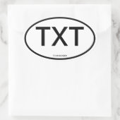 カスタマイズ可能なステッカー[ホームステッカー] 楕円形シール (バッグ)